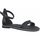 Chaussures Femme Sandales sport Tamaris Black Casual Low Heels Noir