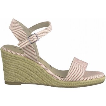 Chaussures Femme Sandales sport Tamaris Chili Stripes Casual Wedges Rose