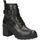 Chaussures Femme Bottines Caprice Black Casual Leather Booties Noir