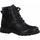 Chaussures Femme Bottines Marco Tozzi Black Casual Leather Booties Noir