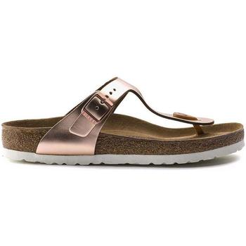 Chaussures Femme Chaussons Birkenstock Gizeh Bs Metalic Cooper Slippers Rose
