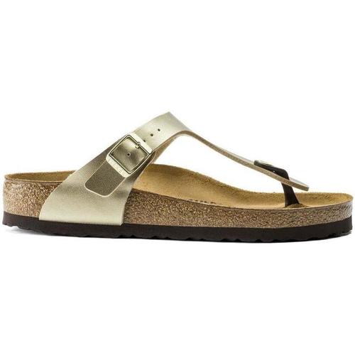 Birkenstock Gizeh Bs Gold Slippers Doré - Chaussures Chaussons Femme 122,71  €