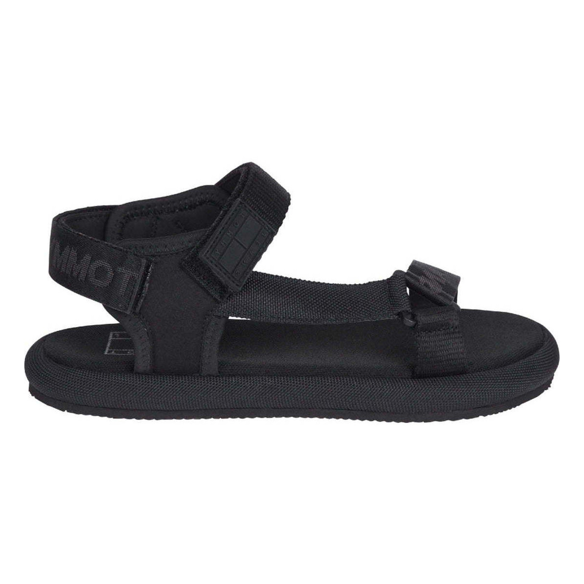 Chaussures Femme Sandales sport Tommy Jeans essential sporty sandal Noir