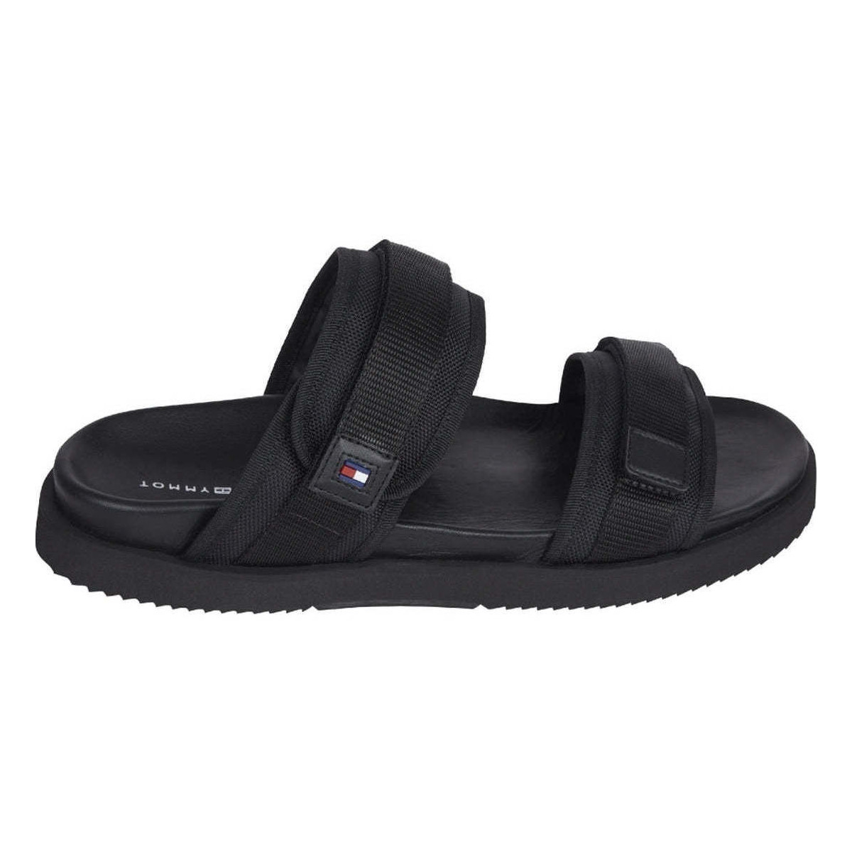 Chaussures Homme Sandales sport Tommy Hilfiger cleated strappy sandal Noir