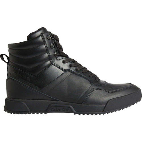Chaussures Homme Baskets basses Calvin Klein JEANS Larston high top lace up lth mix Noir