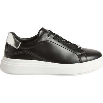 Chaussures Femme Baskets basses Calvin Klein Jeans gend neut lace up-lth mtl bt trainers Noir