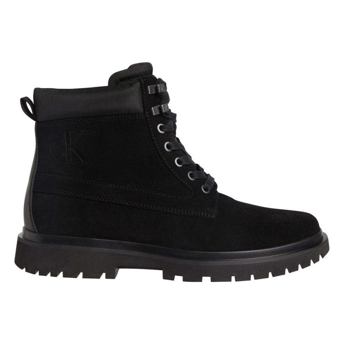 Chaussures Homme Boots Calvin Klein Jeans lug mid laceup boot hike Noir