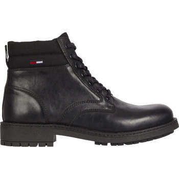 Chaussures Homme Boots Tommy Jeans short lace up boot Noir