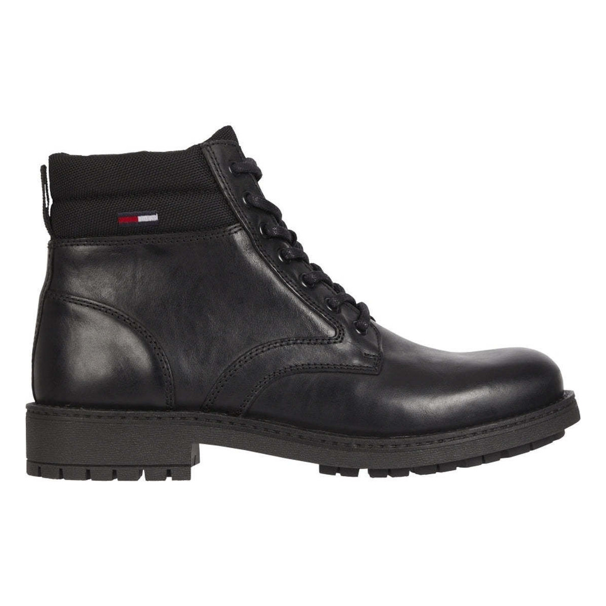 Chaussures Homme Boots Tommy Jeans short lace up boot Noir