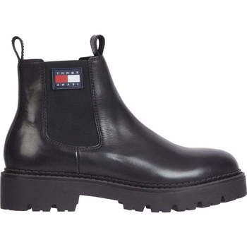 Chaussures Homme Boots Tommy Jeans heritage branding chelsea boot Noir