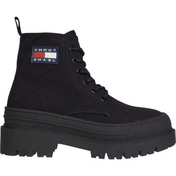 Chaussures Femme Bottines Tommy Jeans foxing boot Noir