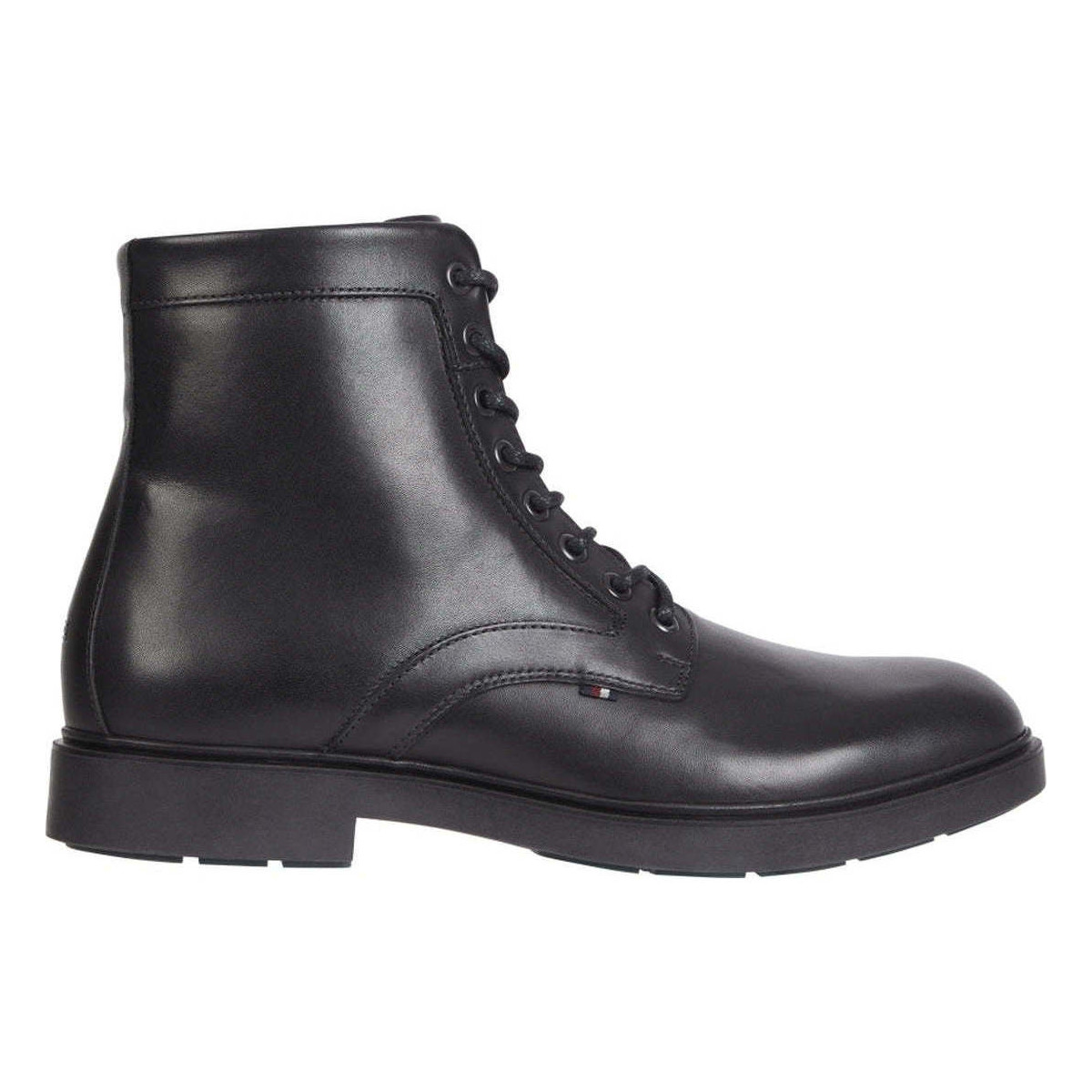 Chaussures Homme Boots Tommy Hilfiger elevated rounded lace boot Noir
