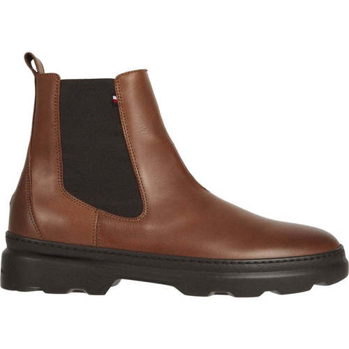 Chaussures Homme Boots Tommy Hilfiger comfort chelsea booties Marron