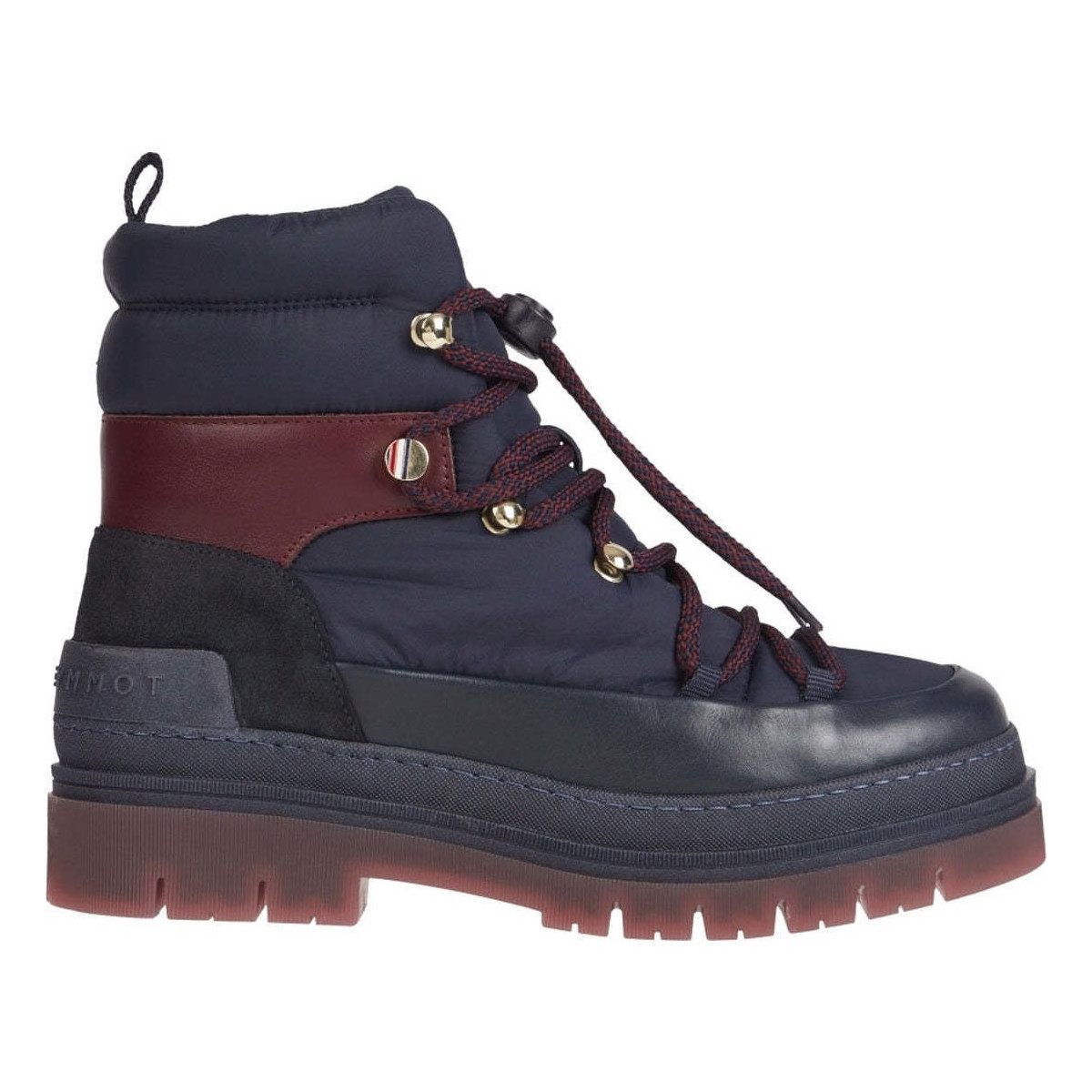 Chaussures Femme Bottines Tommy Hilfiger laced outdoor boot Bleu