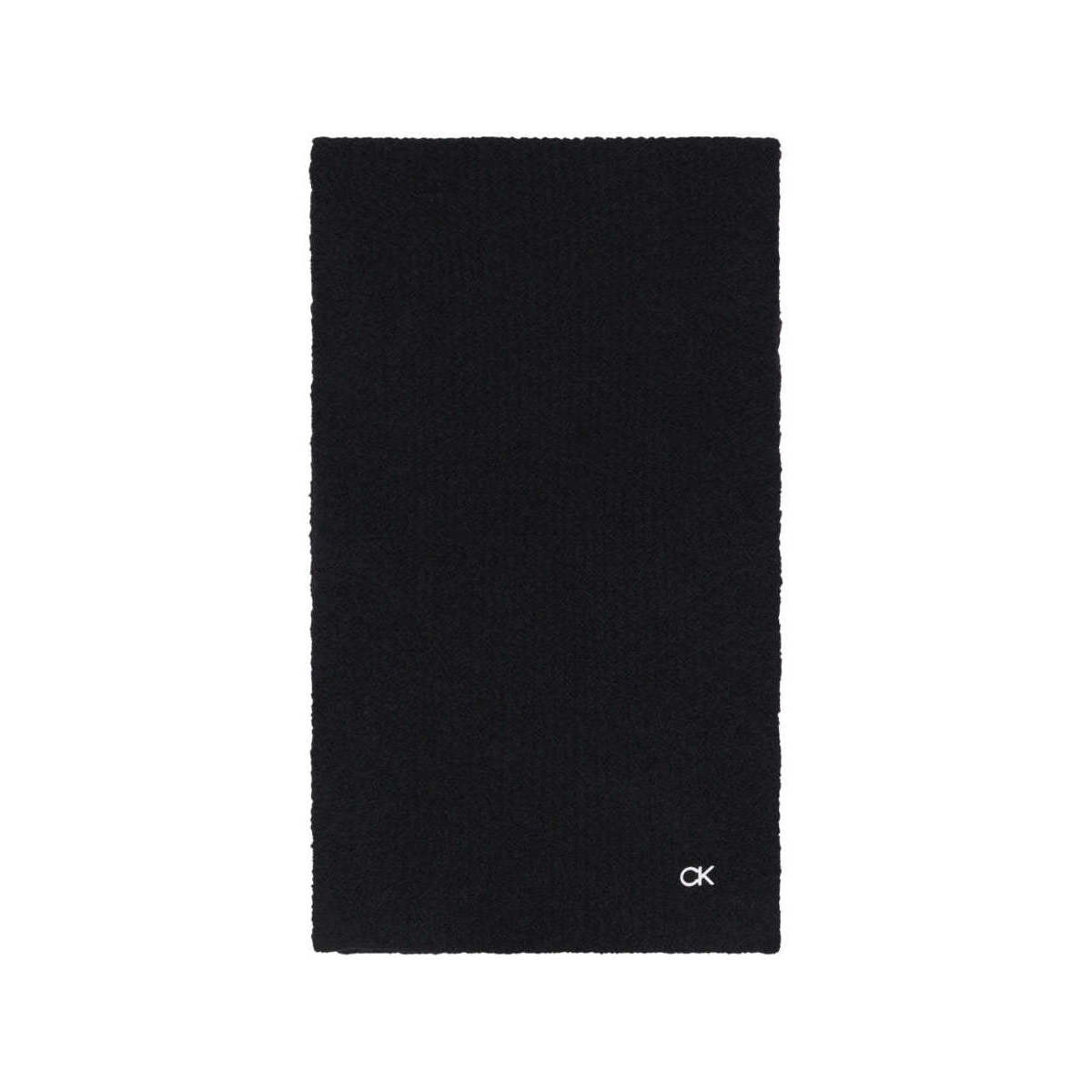 Accessoires textile Homme Echarpes / Etoles / Foulards Calvin Klein Jeans lux wool scarf 30x180 Noir