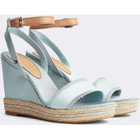 Chaussures Femme Sandales sport Tommy Hilfiger Sporty Textile High Wedge Sandals Bleu