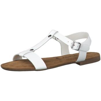 Chaussures Femme Sandales sport Tamaris White Low Heel Sandals Blanc