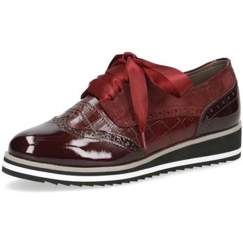 Chaussures Femme Ballerines / babies Caprice Casual Closed Wedges Bordeaux Rouge