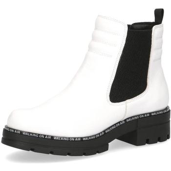 Chaussures Femme Bottines Caprice Men in Black and White Blanc