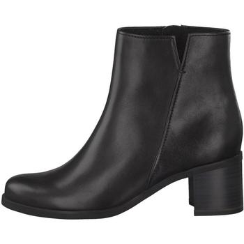 bottines marco tozzi  booties middle heels black antic 