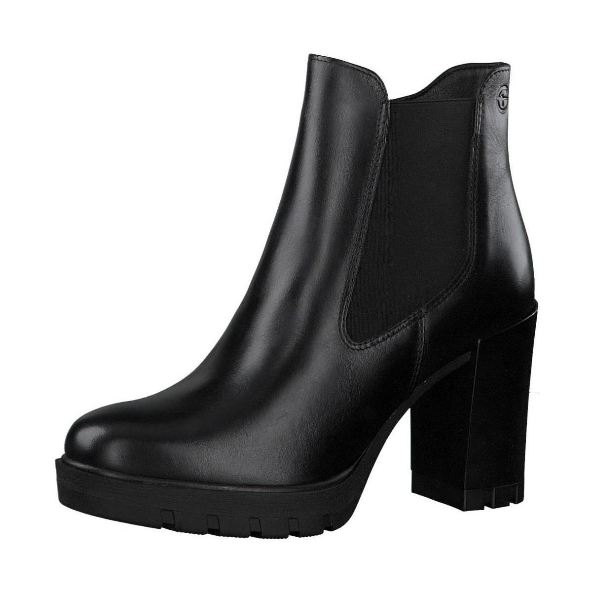Chaussures Femme Bottines Tamaris Booties Middle Heels Black Noir