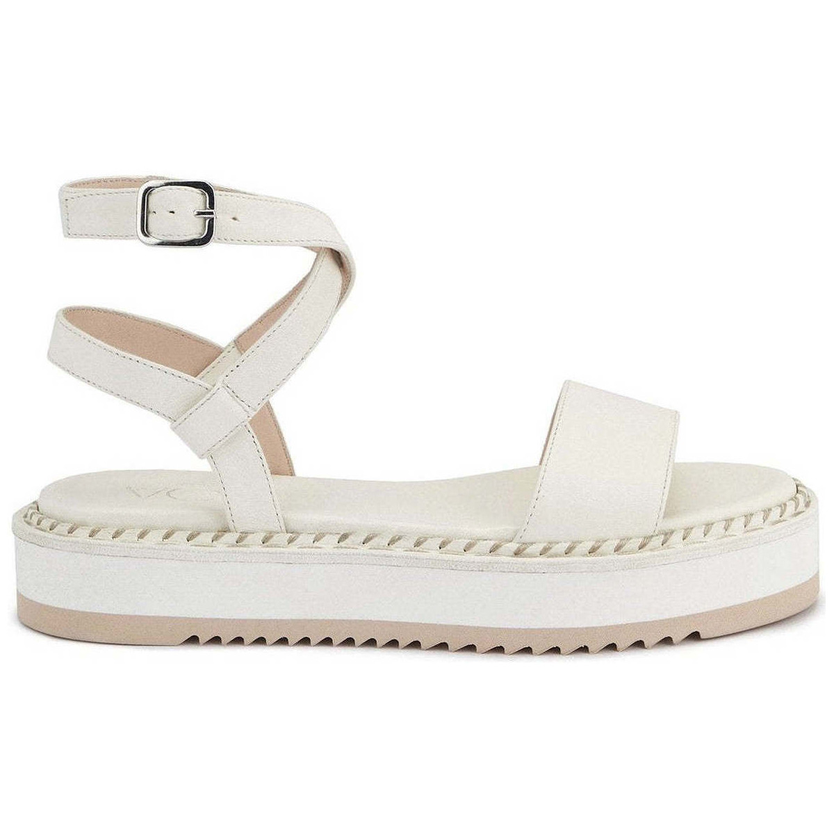 Chaussures Femme Sandales sport Agl Myrte Offwhite Blanc