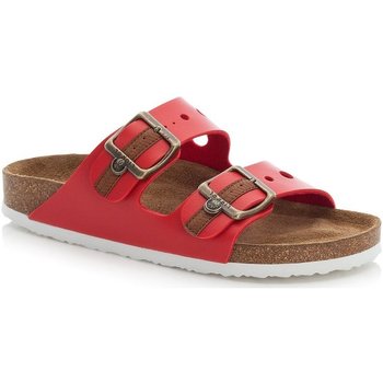 chaussons rieker  red casual mule slippers 