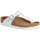 Chaussures Femme Chaussons Rieker Hard White Casual Mule Slippers Blanc