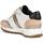 Chaussures Femme Baskets basses Geox D Tabelya Off Wht Apricot Blanc