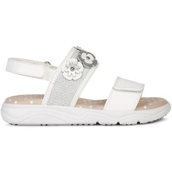 Chaussures Fille Sandales sport Geox Bottes de neige Blanc