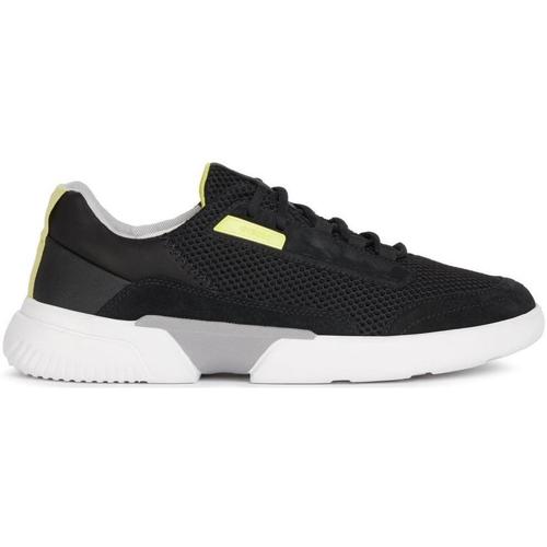 Chaussures Homme Baskets basses Geox U Smoother Black Noir
