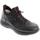Chaussures Homme Baskets basses Rieker Black Casual Leather Flats Noir