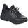 Chaussures Femme Tops, Chemisiers, Pulls, Gilets Black Casual Leather Flats Noir