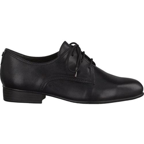 Chaussures Femme Ballerines / babies Tamaris Black Casual Leather Flats Noir