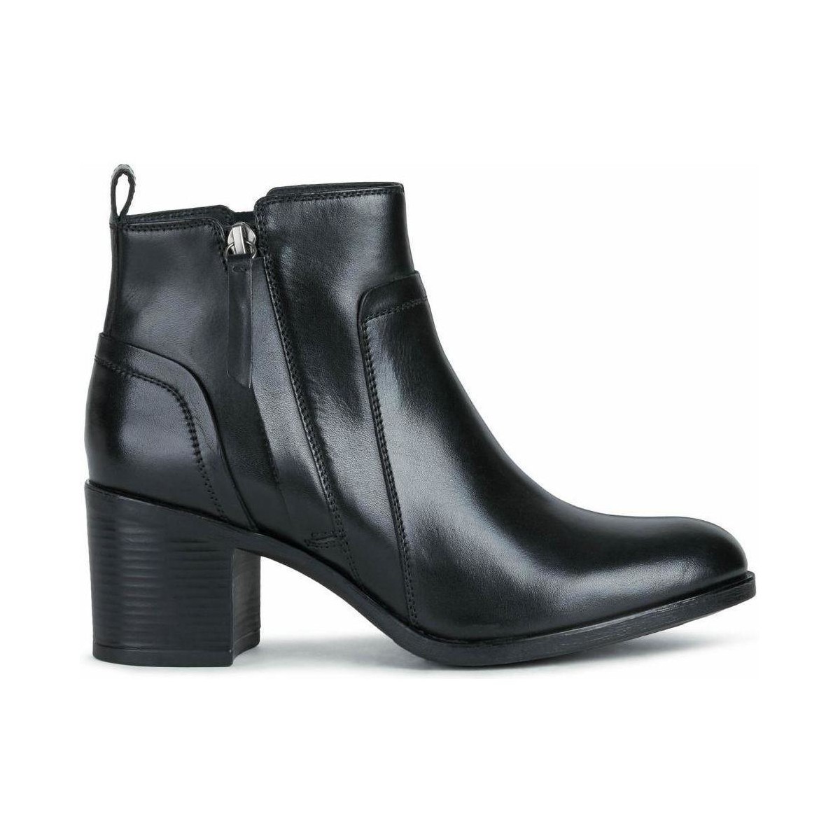 Chaussures Femme Bottines Geox New Black Booties Noir