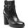 Chaussures Femme Bottines Geox Annya Black Booties Noir