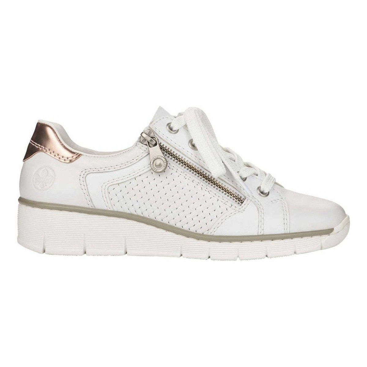 Chaussures Femme Ballerines / babies Rieker hartweiss casual closed shoes Blanc
