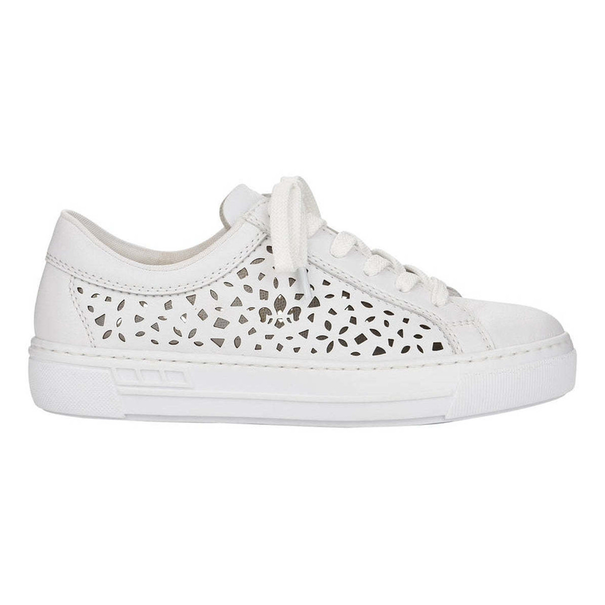 Chaussures Femme Ballerines / babies Rieker white casual closed shoes Blanc