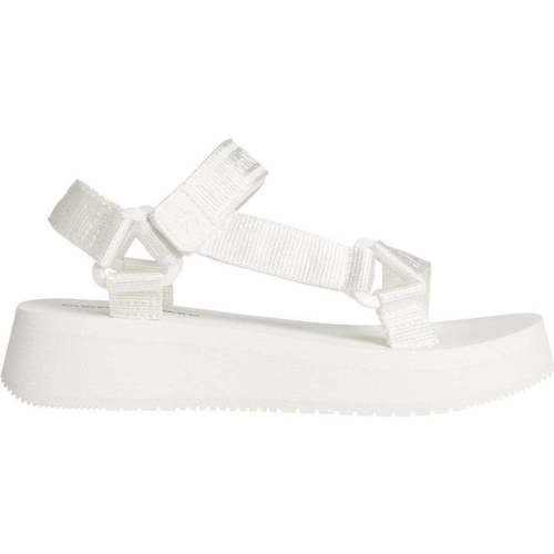 Calvin Klein Jeans prefresato sandal 1 Blanc - Chaussures Sandale Femme  149,98 €