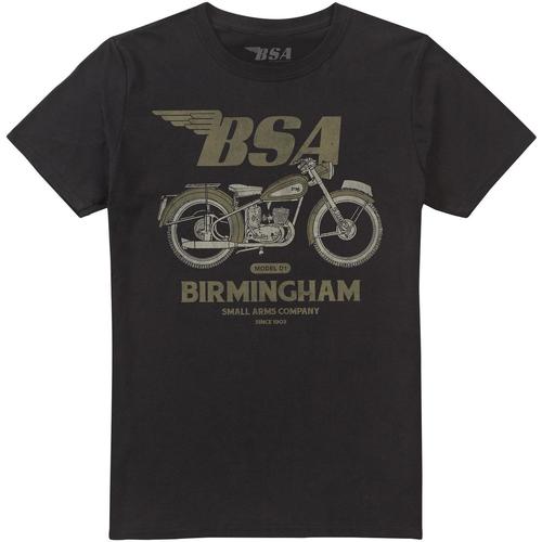 Vêtements Homme T-shirts manches longues Bsa Birmingham Small Arms Noir