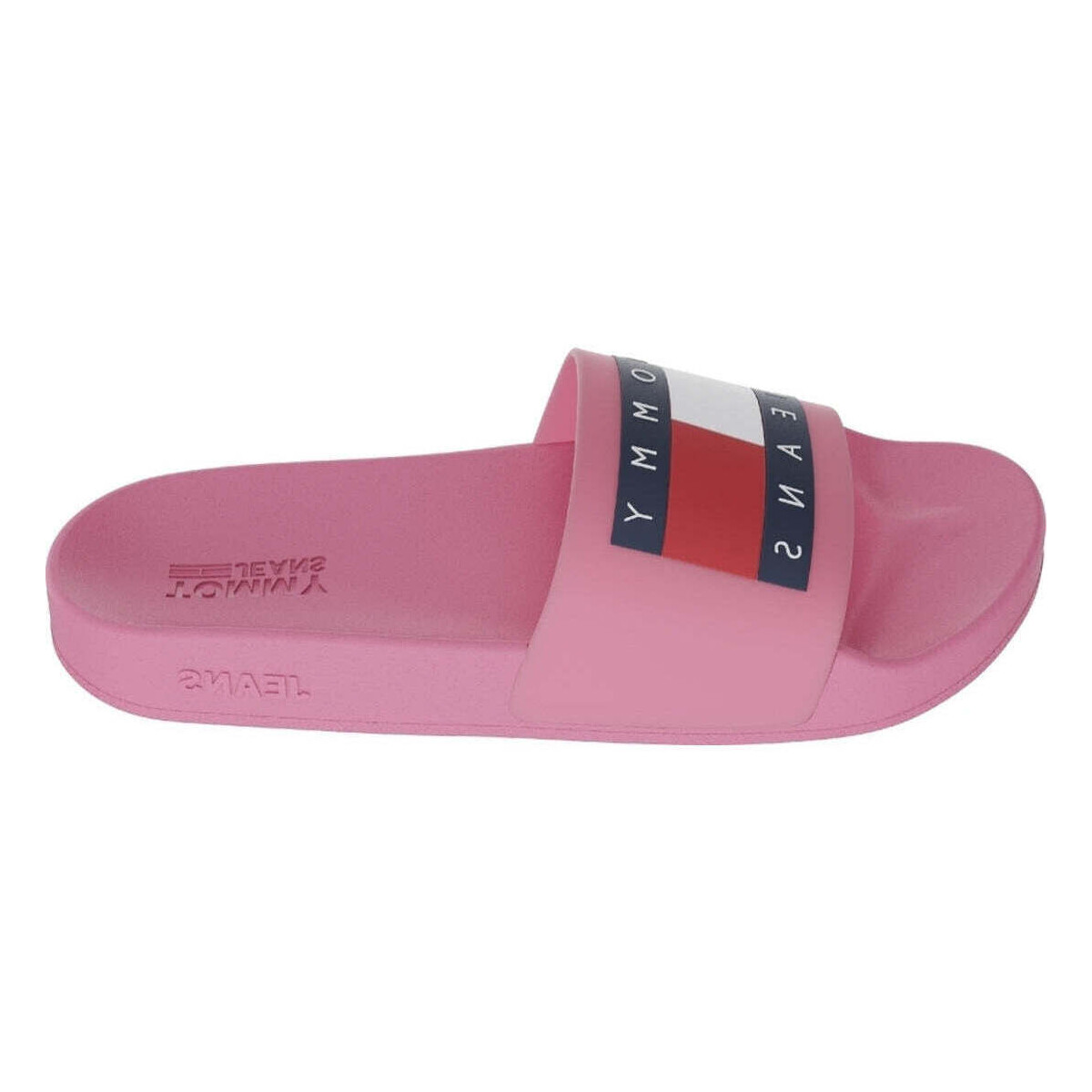 Chaussures Femme Tongs Tommy Jeans flag pool slide Rose
