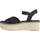 Chaussures Femme Sandales sport Tommy Hilfiger flatform wedge sandals Noir
