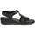 Chaussures Femme Sandales sport Caprice black casual open sandals Noir