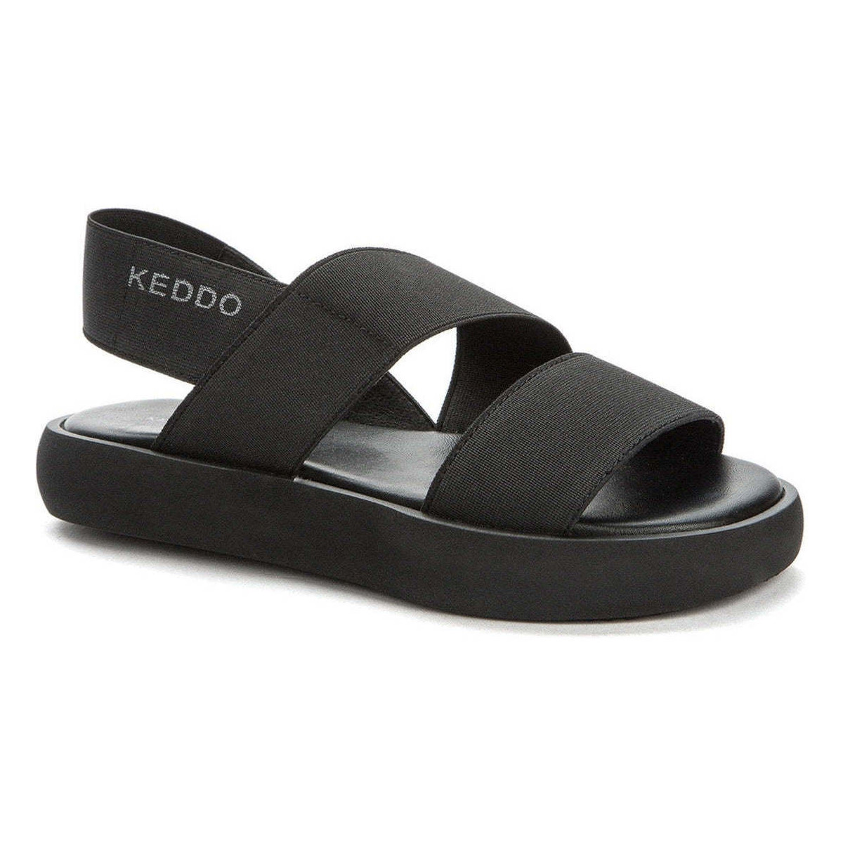 Chaussures Fille Sandales sport Keddo black casual open sandals Noir