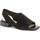Chaussures Femme Sandales sport Betsy black casual open sandals gum Noir