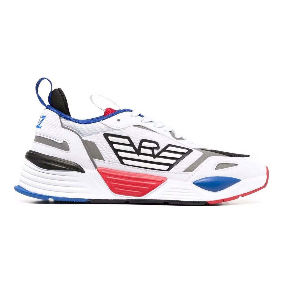 Chaussures Baskets basses Emporio Armani EA7 optwht racrd balt bl casual closed sneaker Blanc