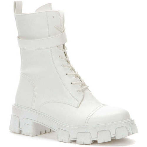 Chaussures Femme Bottines Keddo white casual closed booties Blanc