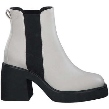bottines s.oliver  white casual closed booties 