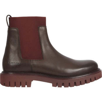 Chaussures Homme Boots Tommy Hilfiger premium chunky chels booties Marron