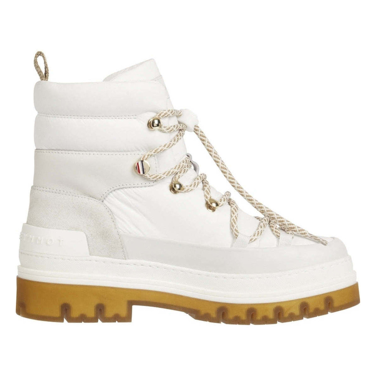 Chaussures Femme Bottines Tommy Hilfiger laced outdoor boot Beige